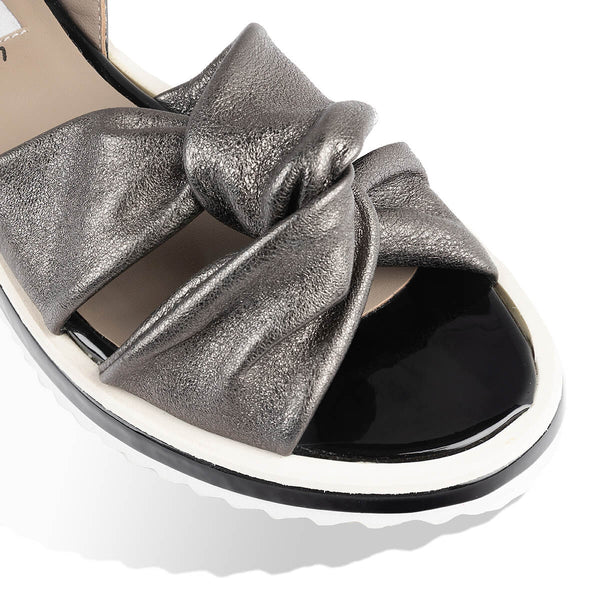 Gunmetal best sale gray sandals