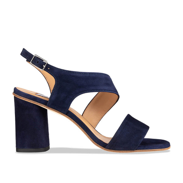 Dark blue high heel sandals best sale