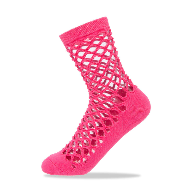 hedge fishnets - pink