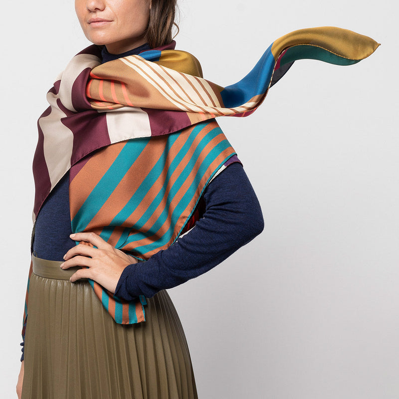 scarf reversible 70188 - bordo