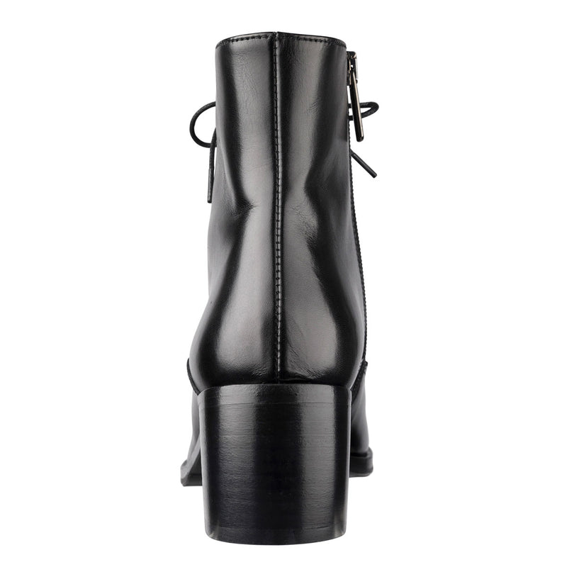 'Grind' Women's Black Leather Boots - Italian Shoes | habbot