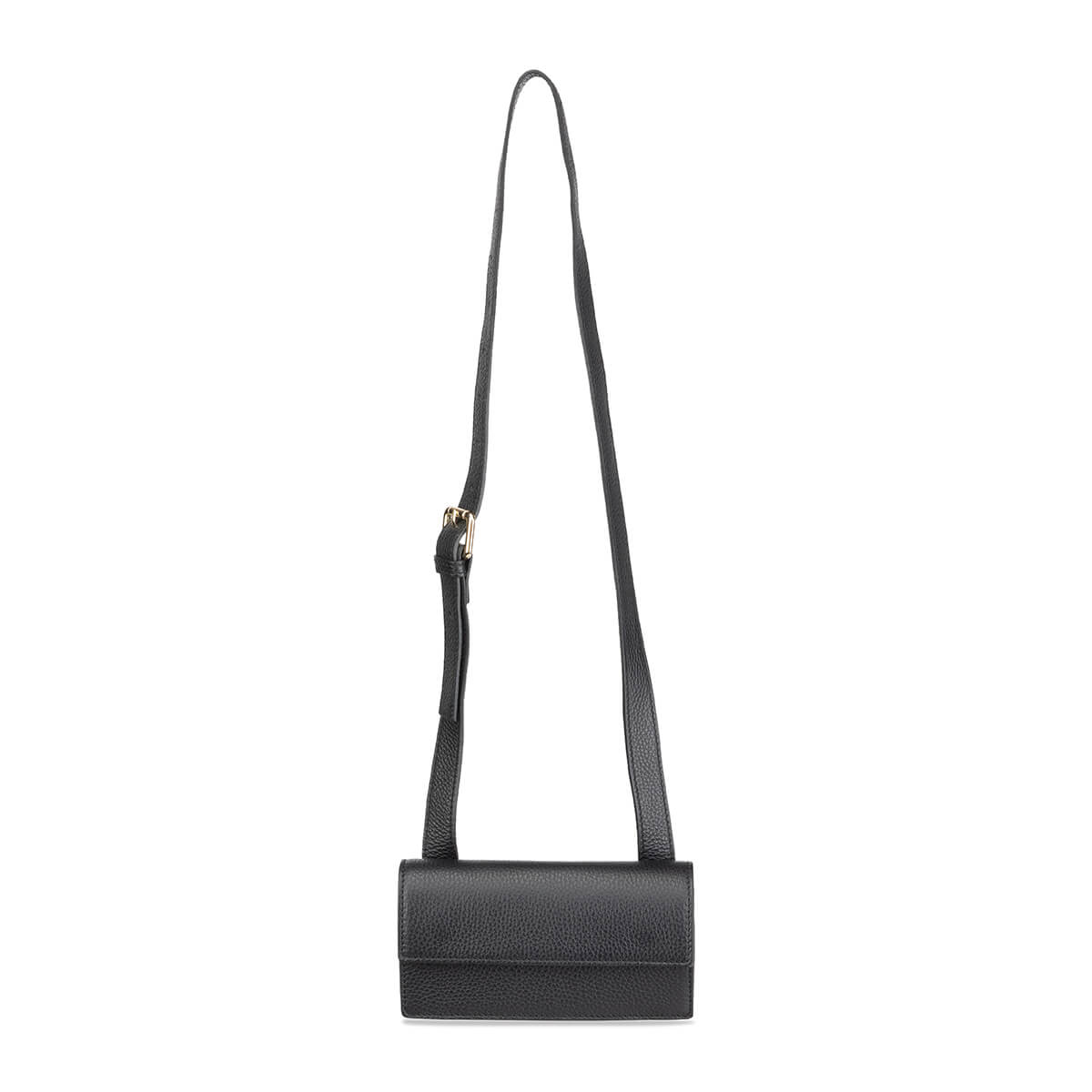 ‘otti’ women’s black leather handbag – Made in Italy | habbot