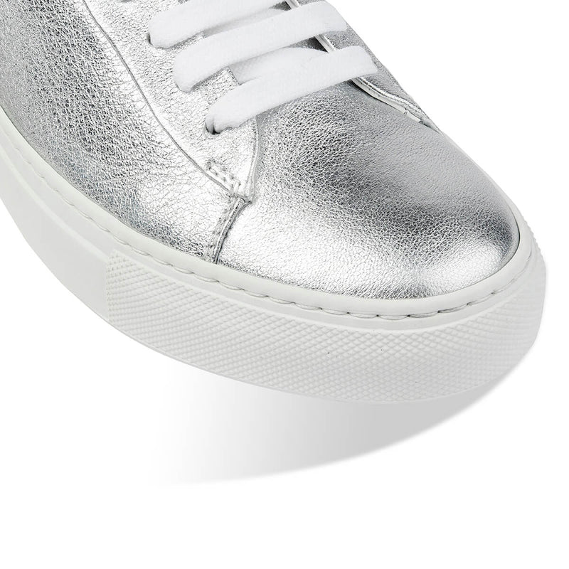 Wala' Women's silver Sneaker - Italian Leather