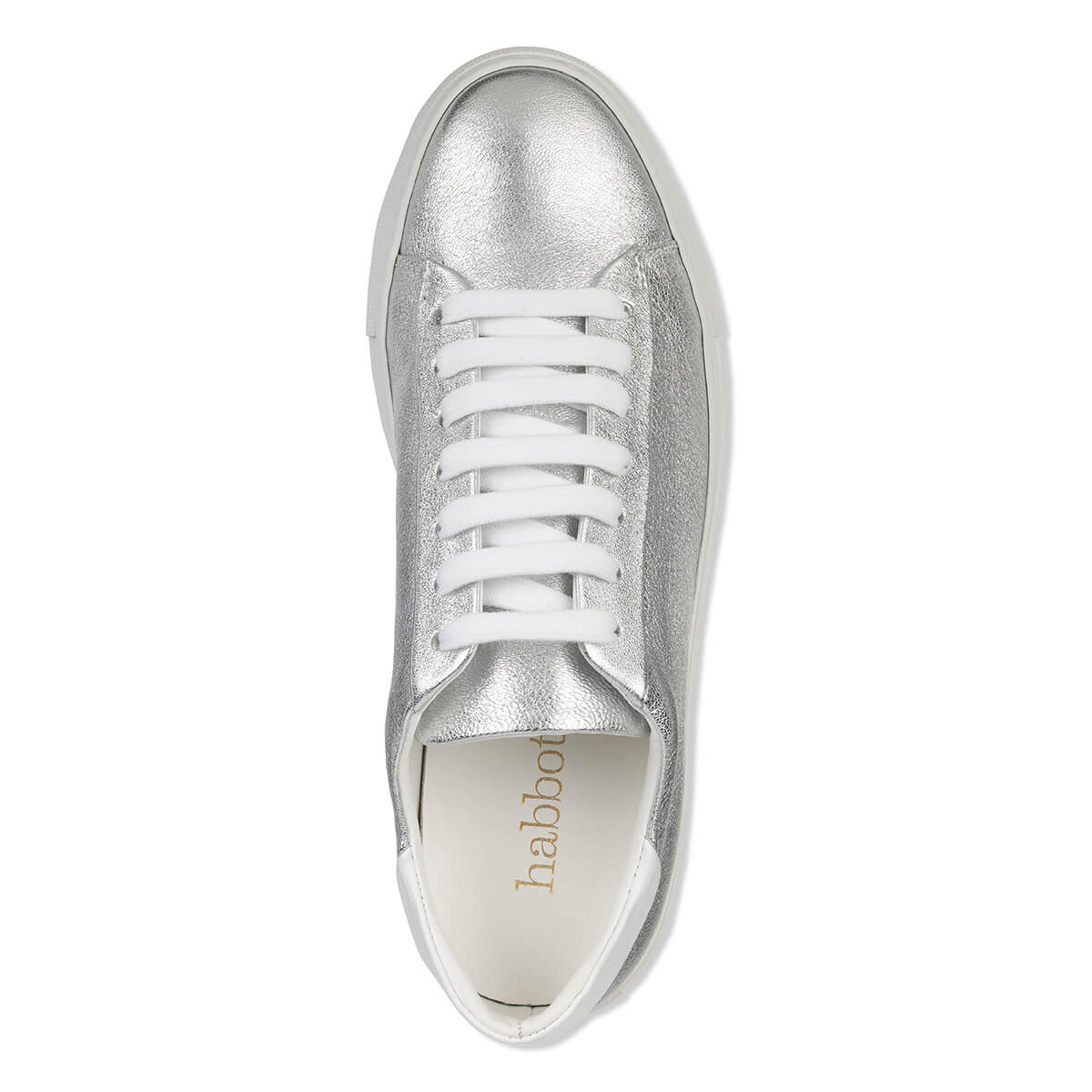 'Wala' Women's silver Sneaker - Italian Leather | habbot